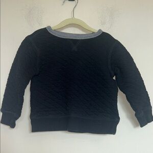 308.  BabyGap Kids Black Quilted Sweatshirt size 5